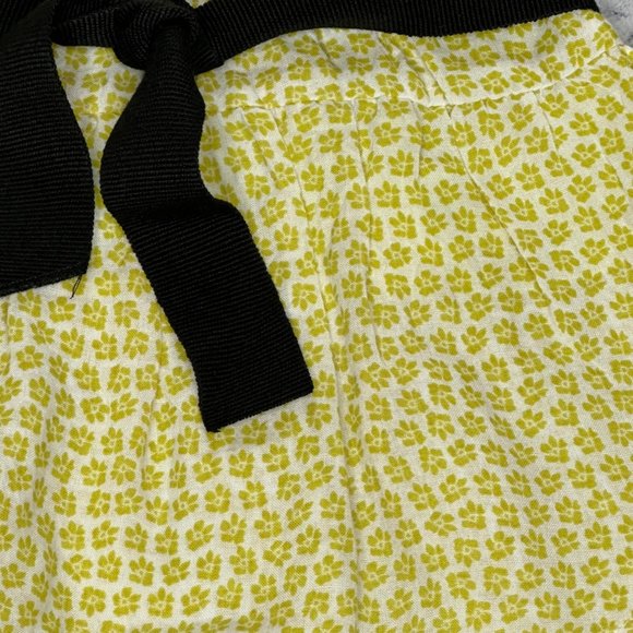 Zara Kids Girls Toddler 3-4 Yellow White Ruffle Tiered Elastic Waist Pull On - Picture 2 of 7